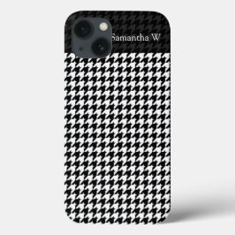 Svartvit Houndstooth Snyggt Mode Designer