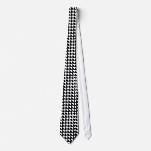 Svartvit Houndstooth Snyggt Mode Designer Slips