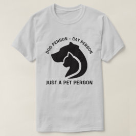 Svartvit Hund och katt T Shirt