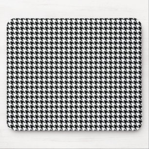 Svartvit hundtand Mousepad Musmatta