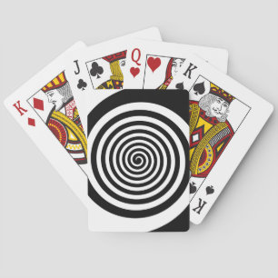 Svartvit Hypnoc Spiral Kortlek