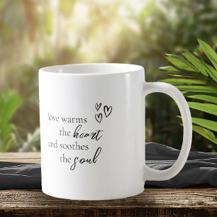 Svartvit-ID940 för kärlek-kalligrafi Kaffemugg