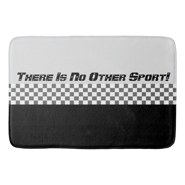 Svartvit idrott Stil Badrumsmatta (Framsidan)