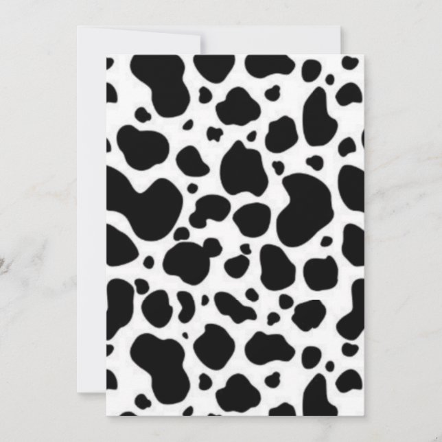 Svartvit Inbjudningar (Framsida)