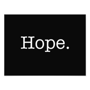 Svartvit inspirationskällemall för hopp fototryck