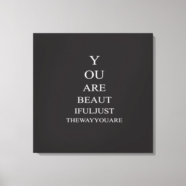 Svartvit inspirationsoffert Kärlek Canvastryck (Framsida)