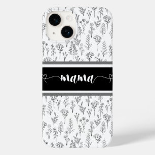 Svartvit Iphone case för Mamma