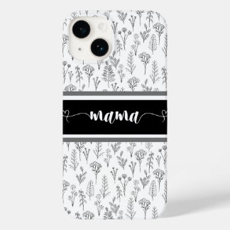 Svartvit Iphone case för Mamma