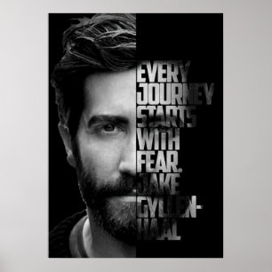 Svartvit Jake Gyllenhaal-citat Poster