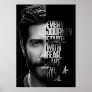 Svartvit Jake Gyllenhaal-citat Poster