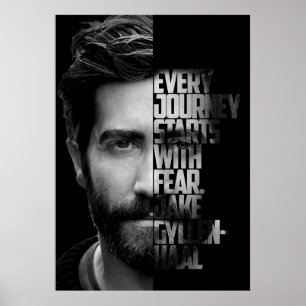 Svartvit Jake Gyllenhaal-citat Poster