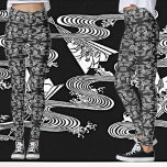 Svartvit "Japanska Mönster av Fläkt" Leggings<br><div class="desc">Svartvitt "Japanska Mönster av Fläkt" Du kan anpassa designen eller överföra den till en annan produkt! Ändra storleka,  lägg till text och mer!</div>