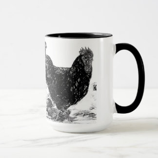 Svartvit Jersey jätte- mugg