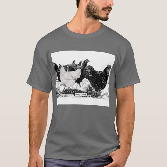 Svartvit Jersey jätteT-tröja Tröja (Framsida)