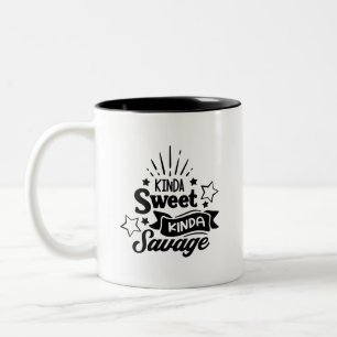 Svartvit kaffe Mugg med citat
