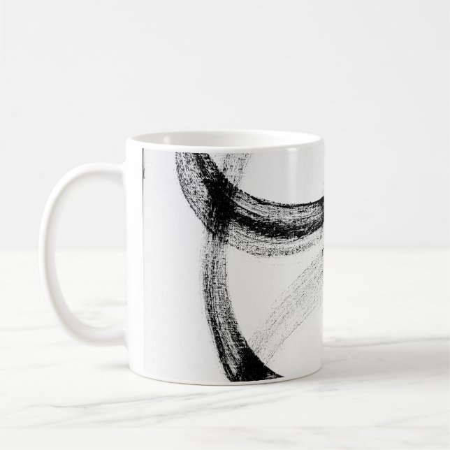 Svartvit kaffe Mugg Modern (Vänster)