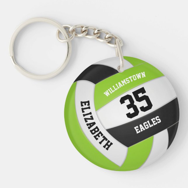 Svartvit kalklag namn volleyball (Framsidan)