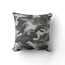 Svartvit kamouflage Pillow