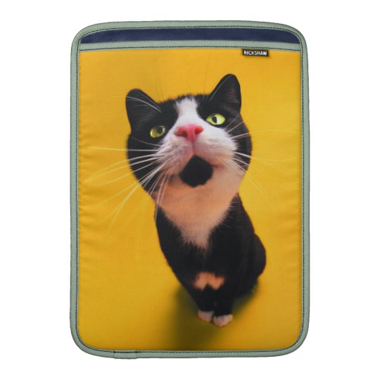 Svartvit katt-smoking katt-husdjur MacBook sleeve
