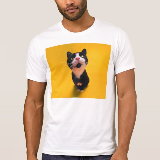 Svartvit katt-smoking katt-husdjur t shirt