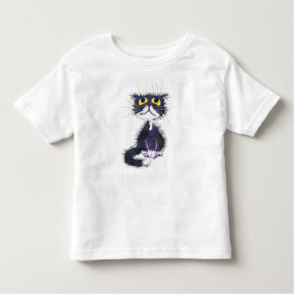 Svartvit katt t shirt