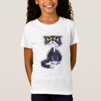 Svartvit katt tee shirt