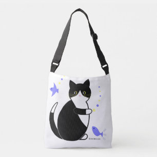 Svartvit katt, Tuxedo-katt Axelväska