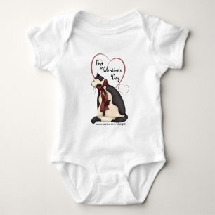 Svartvit Kattunge med Hearts Baby Shirts Tröja