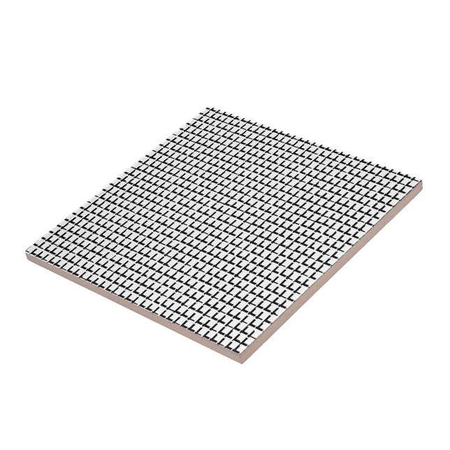 Svartvit keramiskt plattor kakelplatta (Sidan)