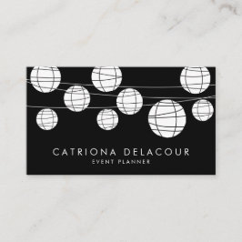 Svartvit kinesiska Pappra Lanternor, Affärskort Visitkort