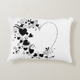 Svartvit klassiker prydnadskudde