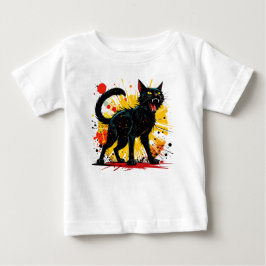 Svartvit klatt t shirt