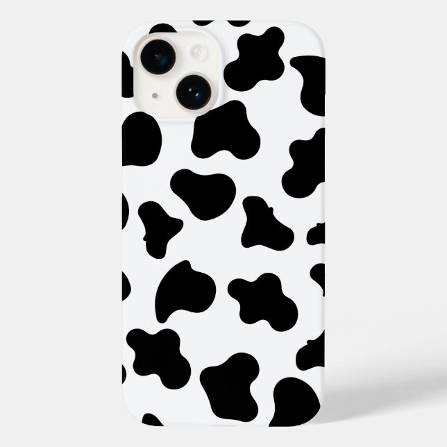 Svartvit ko i iphone case (Baksida)