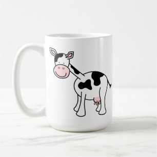 Svartvit koCartoon. Kaffemugg
