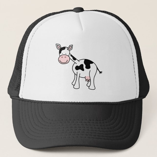 Svartvit koCartoon. Truckerkeps (Framsida)