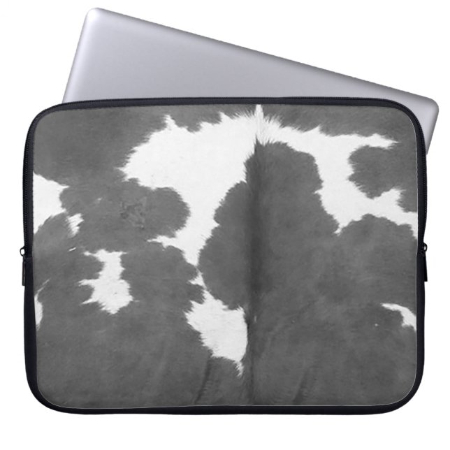 Svartvit kod Land Western Laptop Fodral (Framsidan)