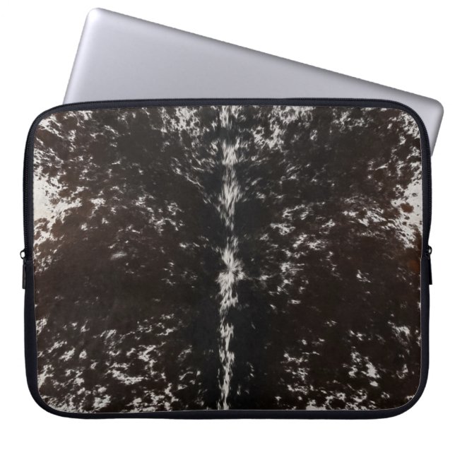 Svartvit kod Land Western Laptop Fodral (Framsidan)