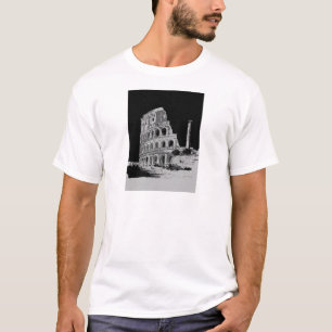 Svartvit kolosseum t-shirt