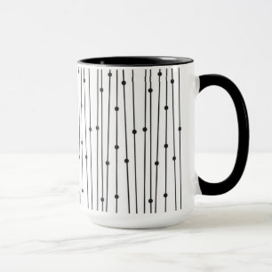 Svartvit kombinationsenhet Mugg