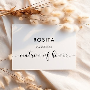 Svartvit kommer du att bli min Märon-kort Inbjudningar