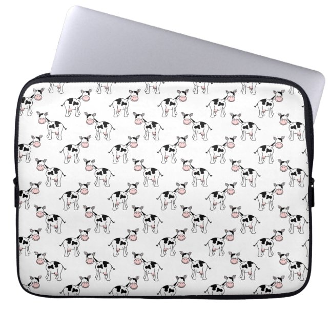 Svartvit komodell laptop fodral (Framsidan)