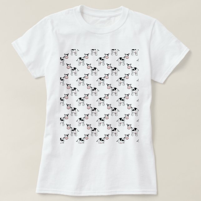 Svartvit komodell t-shirt (Design framsida)