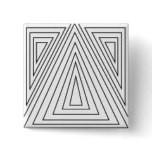 Svartvit koncentrisk triangel Mönster