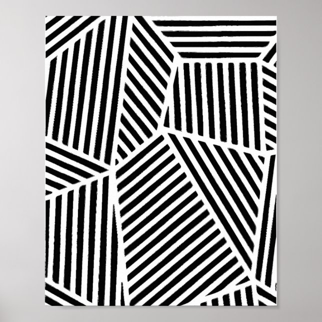 Svartvit konst för abstrakt poster (Framsidan)