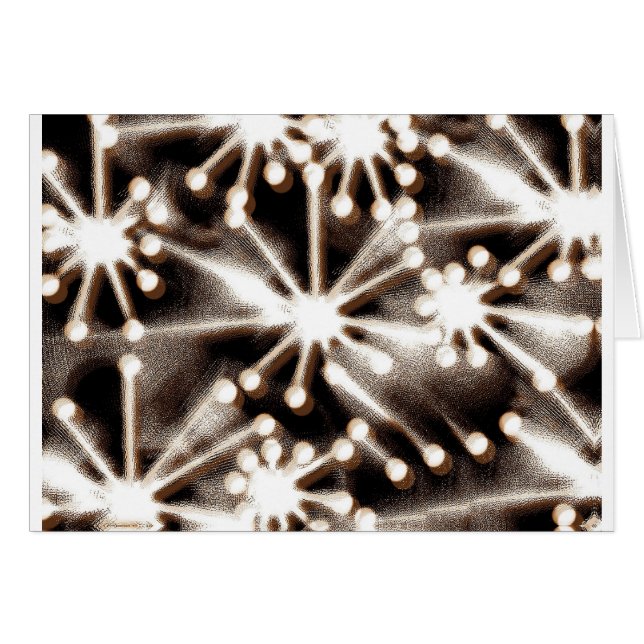 Svartvit konst för contemporary hälsningskort (Framsidan Horizontal)