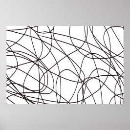 Svartvit konst poster
