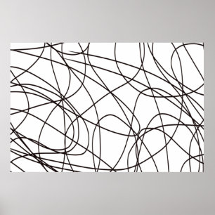 Svartvit konst poster