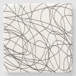 Svartvit konst stenunderlägg