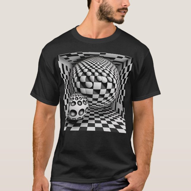 Svartvit konst t shirt (Framsida)
