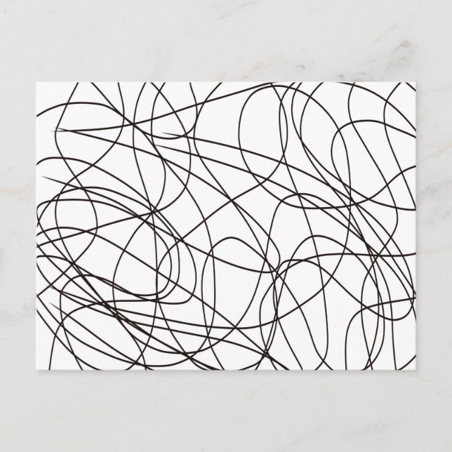 Svartvit konst vykort (Framsida)